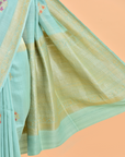 Seagreen Butta Saree in Georgette Tussar