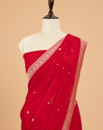 Red Butti Saree in Georgette