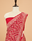 Red Jaal Saree in Georgette