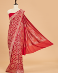 Red Jaal Saree in Georgette