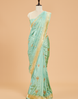 Sea Green Butta Saree in Silk