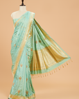 Sea Green Butta Saree in Silk