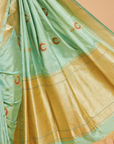 Sea Green Butta Saree in Silk