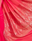 Rani Pink Plain Saree in Georgette