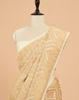 Off White Jaal Saree In Georgette