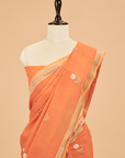 Orange Butta Saree In Georgette