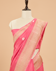 Gajar Pink Butta Saree In Georgette