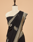 Black Butta Saree In Georgette