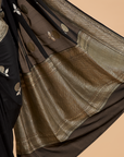 Black Butta Saree In Georgette