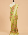 Lemon Jaal Saree in Georgette Tussar