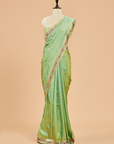 Sea Green Butti Saree in Silk