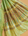 Sea Green Butti Saree in Silk