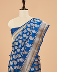 Royal Blue Butta Saree in Silk