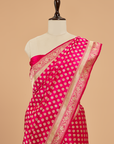 Rani Pink Butti Saree in Silk