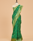 Green Jaal Saree in Silk