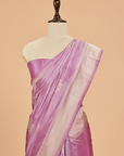 Mauve without Zari Butta Saree in Silk