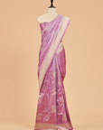 Mauve without Zari Butta Saree in Silk