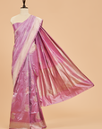 Mauve without Zari Butta Saree in Silk