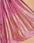 Mauve without Zari Butta Saree in Silk