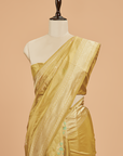 Pista without Zari Butta Saree in Silk