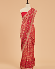 Red Patola Saree In Georgette