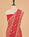 Red Patola Saree In Georgette