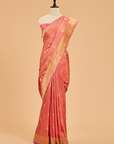 Peach Butta Saree in Silk