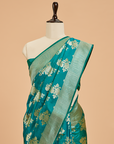 Rama Green Butta Saree in Silk