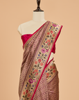 Majenta Brocade Saree in Silk