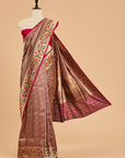 Majenta Brocade Saree in Silk