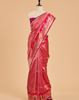 Rani Pink Brocade Saree in Silk