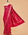 Majenta Jaal Saree in Georgette Tussar