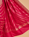 Majenta Jaal Saree in Georgette Tussar