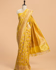 Yellow Kadwa Jaal Silk Saree