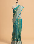 Jade Green Kadwa Butta Silk Saree