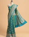 Jade Green Kadwa Butta Silk Saree