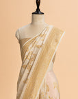 Off-White Kadwa Muslin Silk Saree