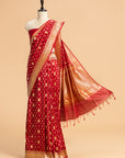 Red Butta Saree in Silk