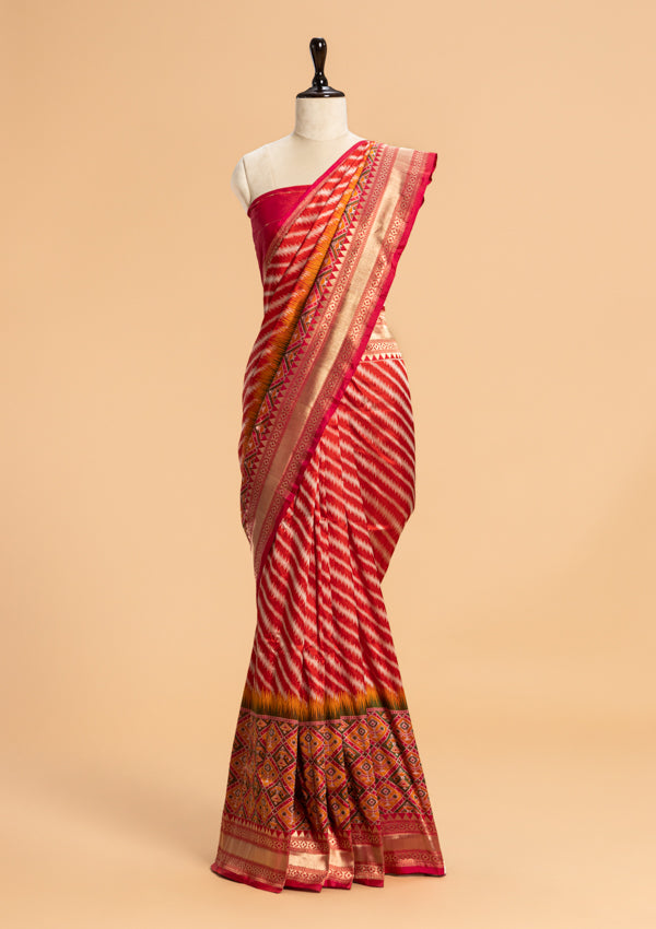 Red Patola Silk Saree