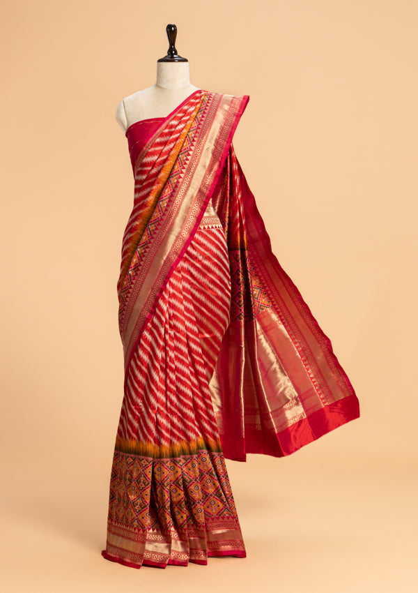 Red Patola Silk Saree