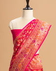 Strawberry Pink Patola Silk Saree